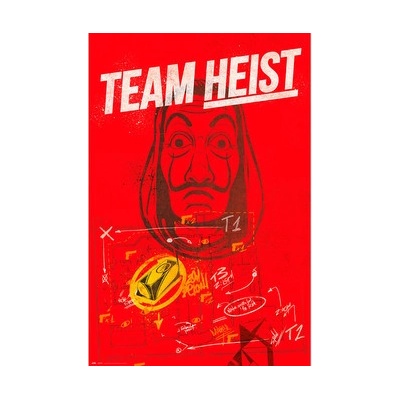 Plagát, Obraz - Money Heist (La Casa De Papel) - Team Heist, (61 x 91,5 cm)