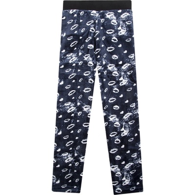 Dívčí zateplené legíny Aura.Via GA 718 pusinky Modrá tmavě