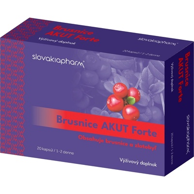 Slovakiapharm Brusnice Akut Forte 20 kapsúl