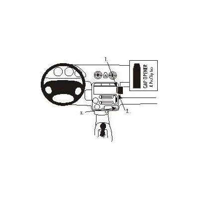 Brodit ProClip montážní konzole pro Hyundai Atos 98-09, na střed 853411