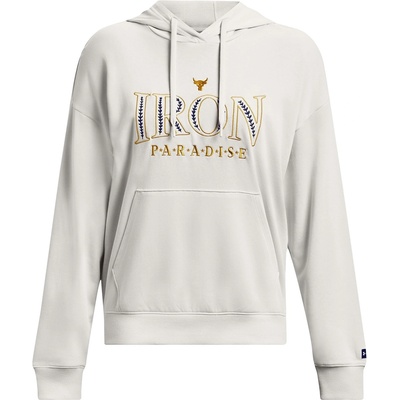 Under Armour Суичър Under Armour Women's Project Rock Everyday Hoodie - White Clay