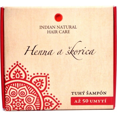 Indian Natural Haircare tuhý šampón Henna a Škorica 60 g