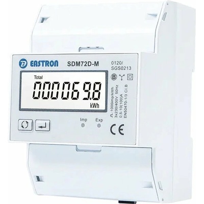 EASTRON Elektromer 3F na DIN lištu trojfázový digitálny VCX EASTRON SDM72 D MID 100A