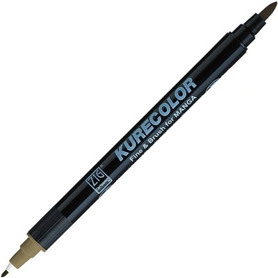 Lihová fixa KURETAKE ZIG Kurecolor Fine & Brush, Mid Gray (839)