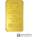 Investičné zlato Münze Österreich zlatá tehlička 50 g