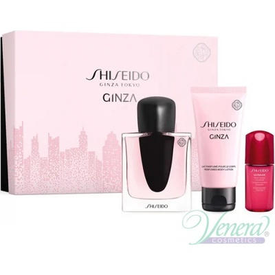 Shiseido Ginza Комплект (EDP 50ml + BL 50ml + Serum Concentrate 10ml) за Жени