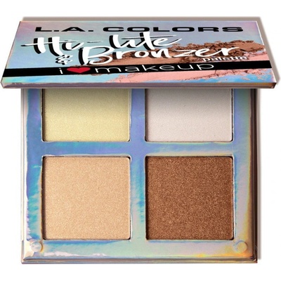L.A. Colors Paletka rozjasňovačů a bronzerů Beauty Booklet C30507 Luminous 4 g – Sleviste.cz