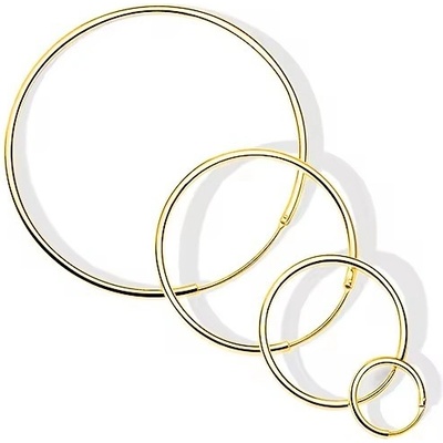 Majya stříbrné náušnice DARINA pozlacené 10995