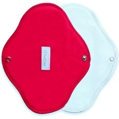 Momiji Ежедневни дамски превръзки с крилца за многократна употреба Momiji - 2 броя Червен