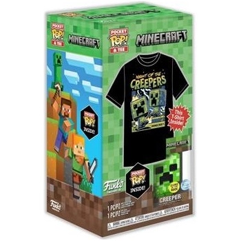 Funko Pocket POP&Tee Minecraft Blue Creeper