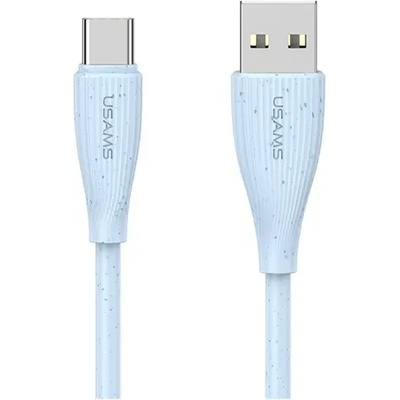 USAMS Кабел за бързо зареждане и данни usams us-sj714 usb-c - usb-a 18w 1 метър, син (sj714usb03)