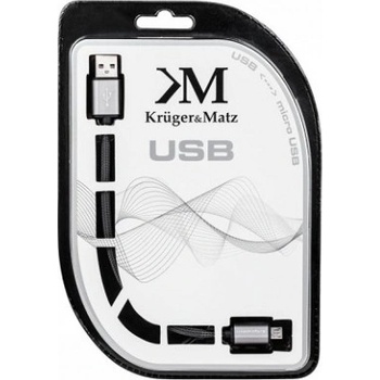 Krüger & Matz KM0324 USB kábel, USB 2.0 A konektor - USB C micro konektor, 1m