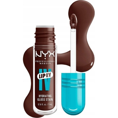 NYX Professional Makeup Lip IV dlouhotrvající lesk na rty s hydratačním účinkem 05 mocha me wet 5 ml