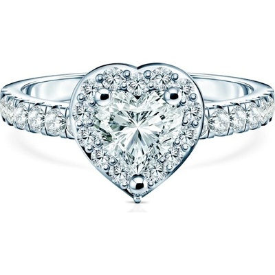 Savicki Zásnubný prsteň This is Love biele zlato laboratórne diamanty TIL P HE 50 LAB B