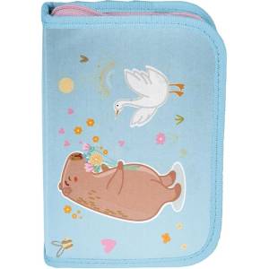 PASO Ученически несесер Paso Capybara - 1 цип и 2 крила (PP26KI-P001BW)