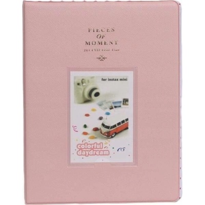 LoveInstant Fotoalbum 128 pro Fujifilm Instax Mini 9 12 40 11 9 8 Evo Liplay Link / Růžová