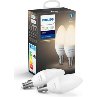 К-кт 2бр. LED димируеми крушки Philips Hue WHITE E14/5, 5W/230V 2700K (P3085)