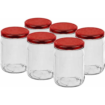 Browin Zaváracie poháre s viečkom Toro Twist 500ml x 6ks