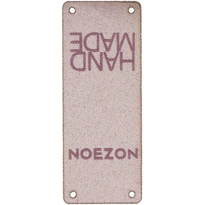 Kožený štítok Hand Made NOEZON ružovo fialový