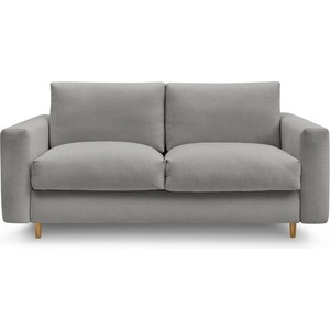 Bobochic Сив диван за ежедневно спане/сгъваем 200 cm Cocoone - Bobochic Paris (WT-COCE-3R---W_1 P1542 N.ZD)
