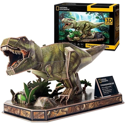 CUBICFUN 3D puzzle National Geographic: Tyrannosaurus Rex 52 ks