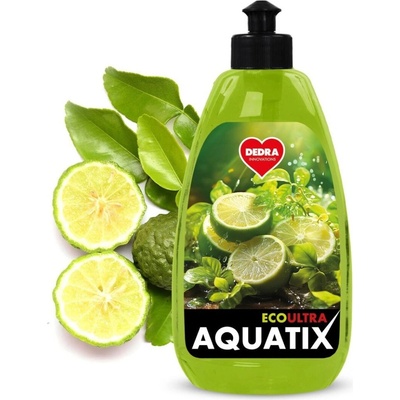 DEDRA Rostlinný koncentrát na nádobí, BERGAMOT & LEMON, ECOultra AQUATIX 500 ml – Zboží Dáma