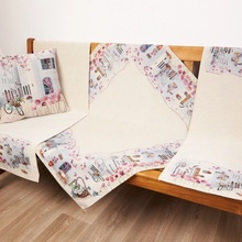 Tegatex Gobelínový ubrus kolo s košíkem 40x140 cm