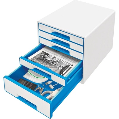 Leitz Wow box 5 zásuviek ľadovo modrý