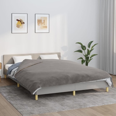 vidaXL Zátěžová deka s povlečením šedá 9 kg textil 200x220