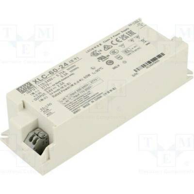 MEAN WELL XLC-60-24 Napájecí zdroj: spínaný; LED; 60W; 24VDC; 0÷2,5A; 155÷400VDC; OUT: 1