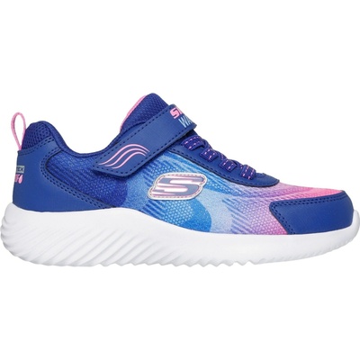 Skechers dievčenská voľnočasová obuv BOUNDER WP modrá svetlomodrá ružová