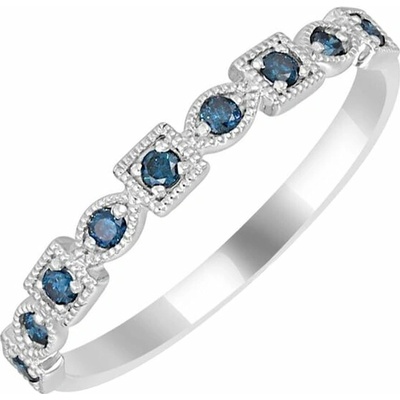 Eppi Zlatý eternity prsteň s modrými diamantmi Tully R35819