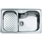 Teka Иноксова мивка за вграждане, гладка, за шкаф със светъл отвор 8BIG BOWL 80 1С (Bahia)0 см (М.539) - bay Мивка за вграждане