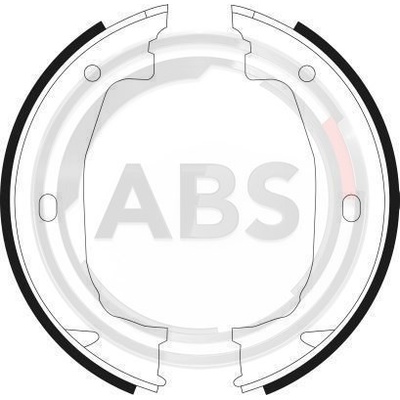 Sada brzd. čeľustí parkov. brzdy A.B.S. 9069