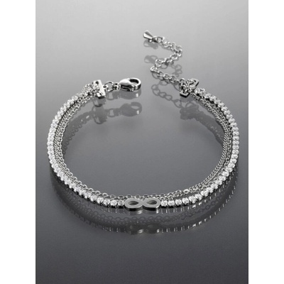 Prosperk náramek z chirurgické oceli nekonečno S5166