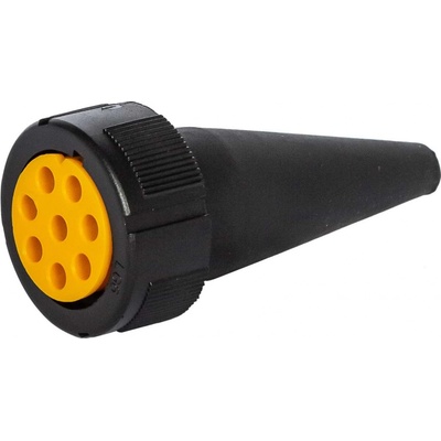 ASPÖCK 8-PIN bajonetový konektor pre 12V zadné svetlá, žltý