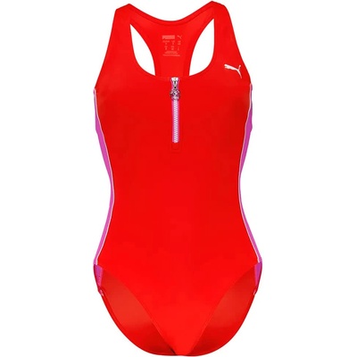 PUMA Бански костюм Puma 701237628 swimsuit - Red (Red / Electric Orchid)