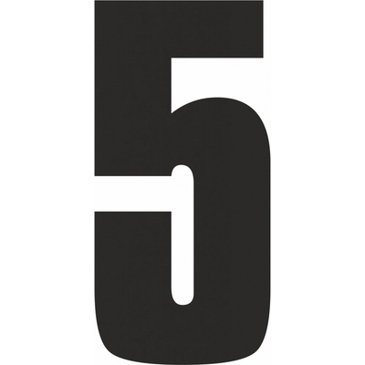 Samolepící 5 samolepící vinylová fólie arch 5 ks - čísla 75 mm – Zboží Mobilmania