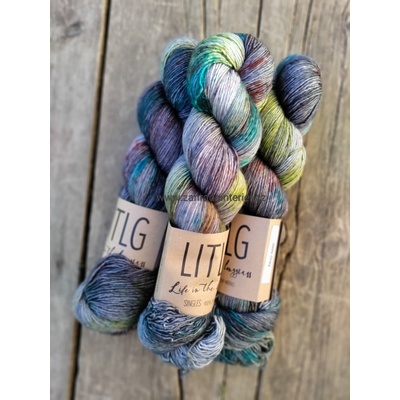 LIFE IN THE LONG GRASS Příze LITLG singles Jade Grey 100% superwash merino 100 g