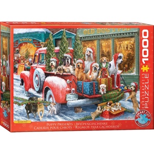 EUROGRAPHICS Пъзел Eurographics от 1000 части - Кучета в камион (60005993)