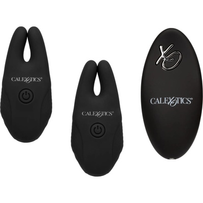 California Exotics Silicone Remote Nipple Clamps Black