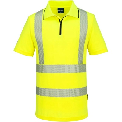 Portwest HI-VIS KX3 KX302 Pánska reflexná polokošeľa HV žltá L