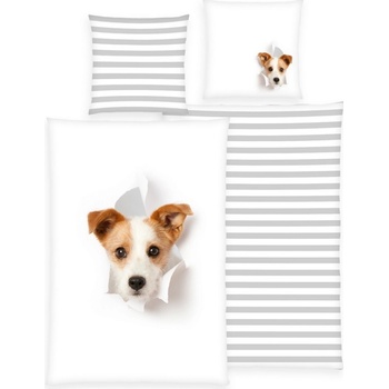 Herding bavlna obliečky Dog 135x200 80x80