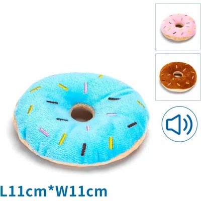Nobleza plyšová hračka donut 11 cm modrá