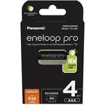 Panasonic Акумулаторна батерия AAA micro, 4x930 mAh Ni-MH, PANASONIC "Eneloop Pro" BK4HCDE-4BE-N (BK4HCDE-4BE-N)