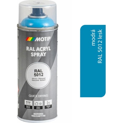 Motip Acryl 400 ml RAL 5012 lesk