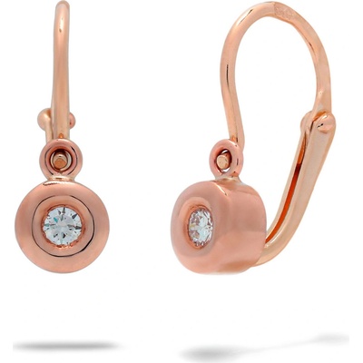 Blink-Blink detské náušnice z ružového zlata s diamantom 3516RDG
