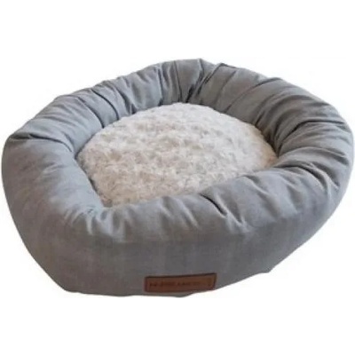 M-PETS Кръгло легло Самоа, светло сиво - диаметър 55 см - 10317899
