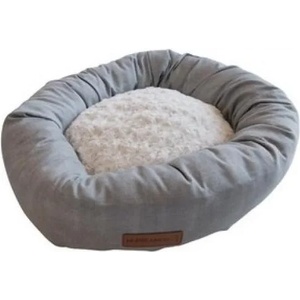 M-PETS Кръгло легло Самоа, светло сиво - диаметър 55 см - 10317899