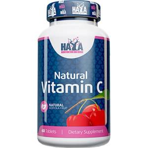 Haya Labs Natural Vitamin C from Organic Acerola Fruit [60 Таблетки]